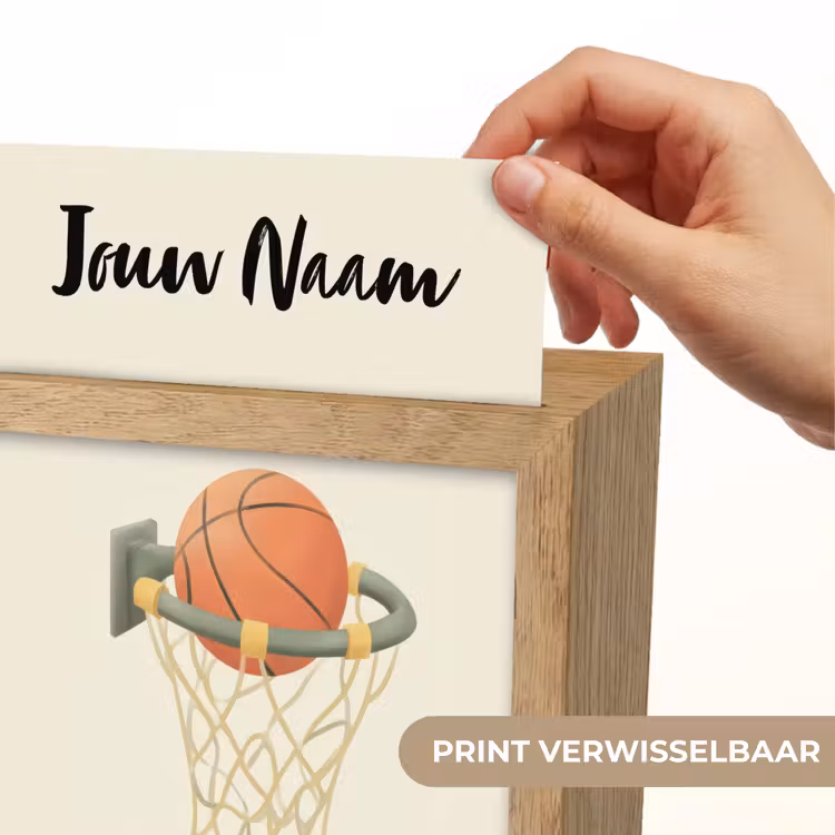 Basketbal - Net - Oranje Light Box met kabel (Kinderlampje) klein -USP_websiteprintNL
