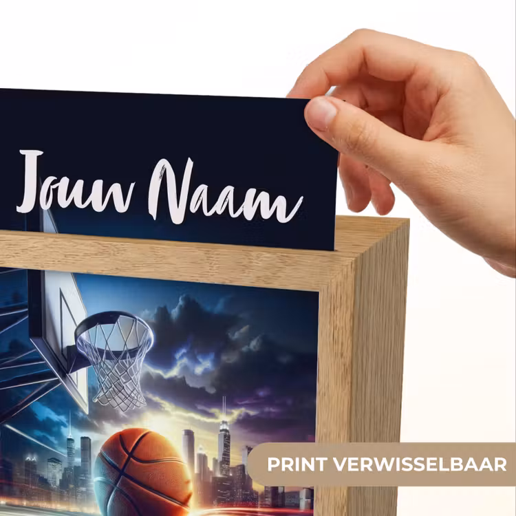 Basketbal - Sport  - Basket - Stad Light Box met kabel (Kinderlampje) klein -USP_websiteprintNL