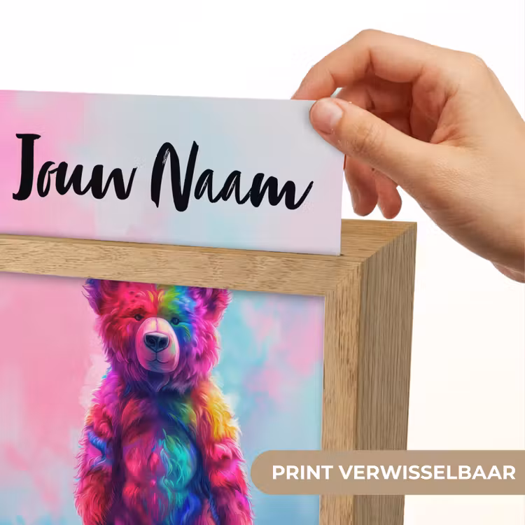 Beer - Kleurrijk - Dier Light Box met kabel (Kinderlampje) klein -USP_websiteprintNL