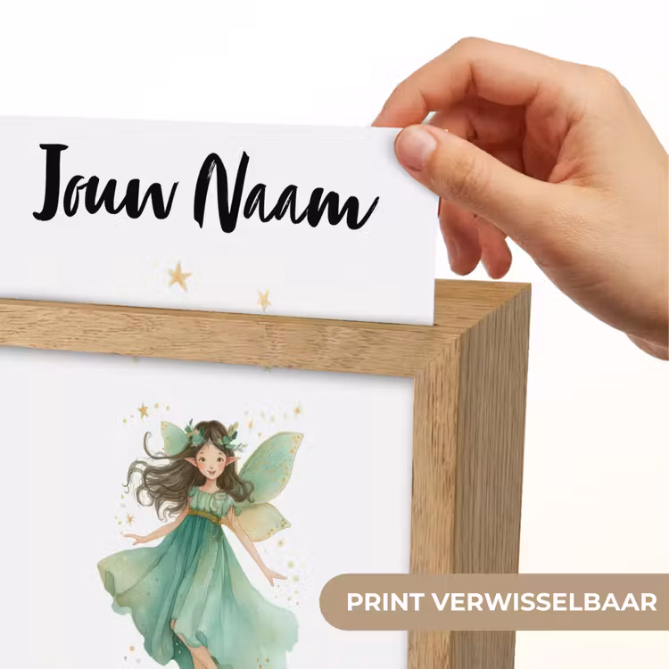 Bosfee - Groen - Sprookje Light Box met kabel (Kinderlampje) klein -USP_websiteprintNL