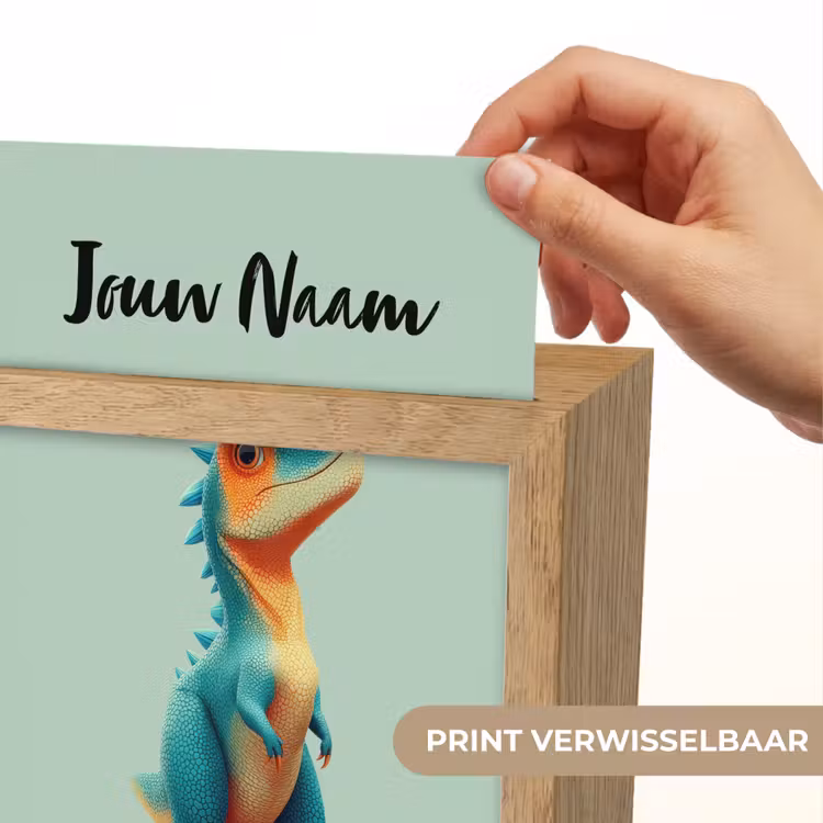 Cartoon - Dino - Oranje - Stekels Light Box met kabel (Kinderlampje) klein -USP_websiteprintNL