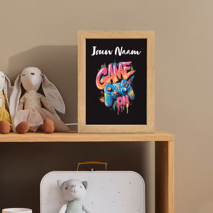 Controller - Game - Graffiti - Tekst Light Box met kabel (Kinderlampje) klein -sfeer2_kind