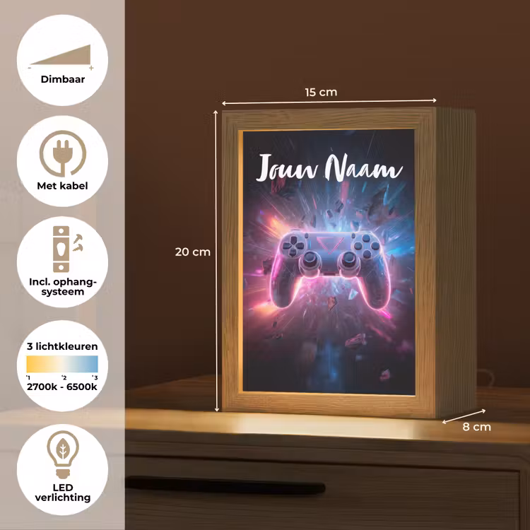 Controller - Neon - Game Light Box met kabel (Kinderlampje) klein -USP_NL