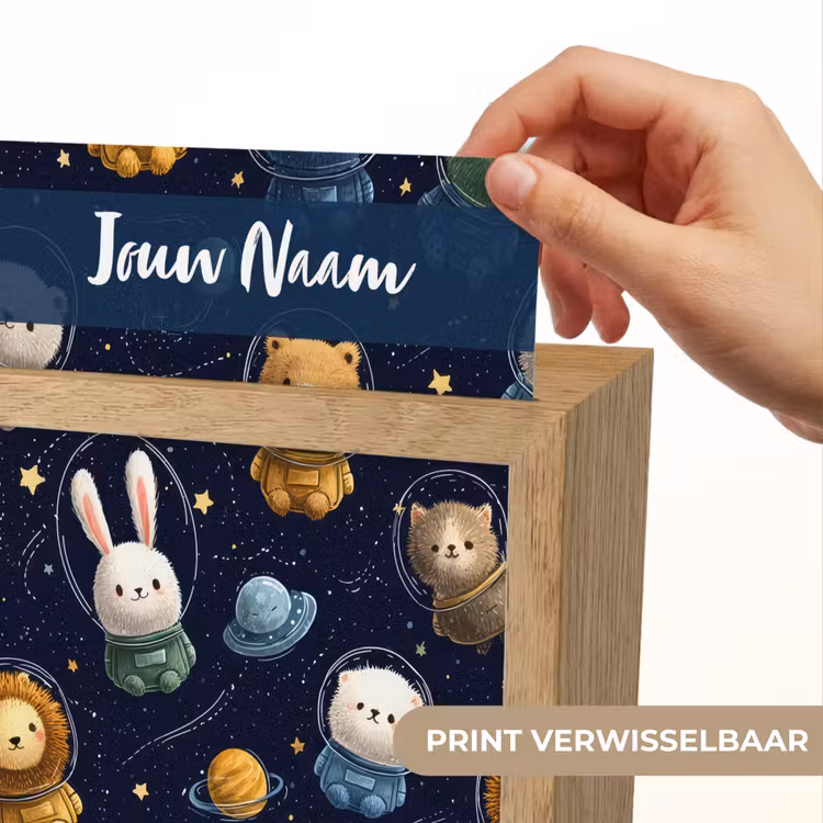 Dieren - Sterrenhemel - Ruimte Light Box met kabel (Kinderlampje) klein -USP_websiteprintNL