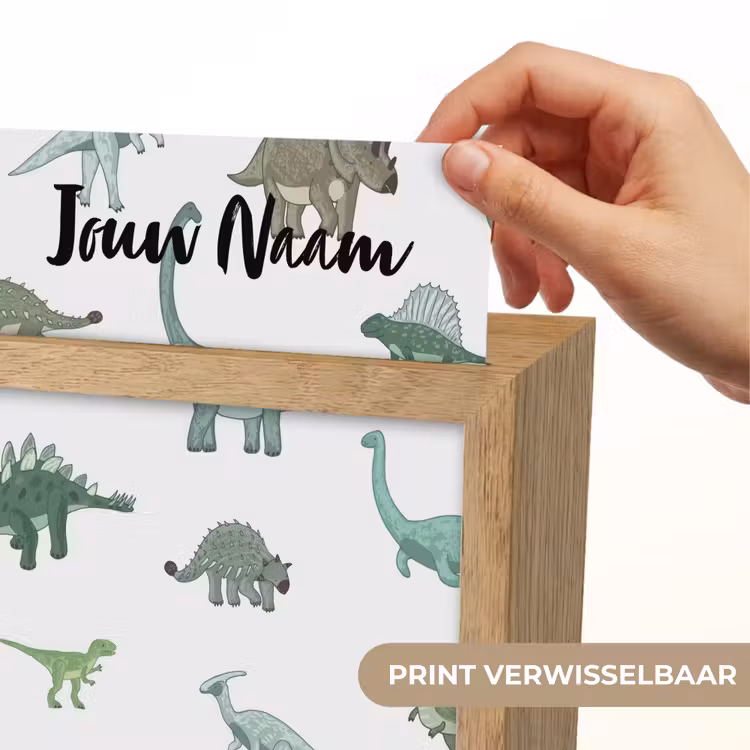 Dino - Groen - Jongens - Dinosaurus - Blauw Light Box met kabel (Kinderlampje) klein -USP_websiteprintNL