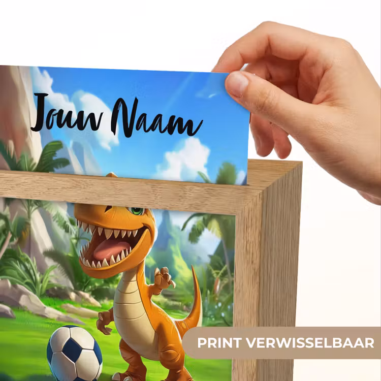 Dino - Voetbal - Groen Light Box met kabel (Kinderlampje) klein -USP_websiteprintNL