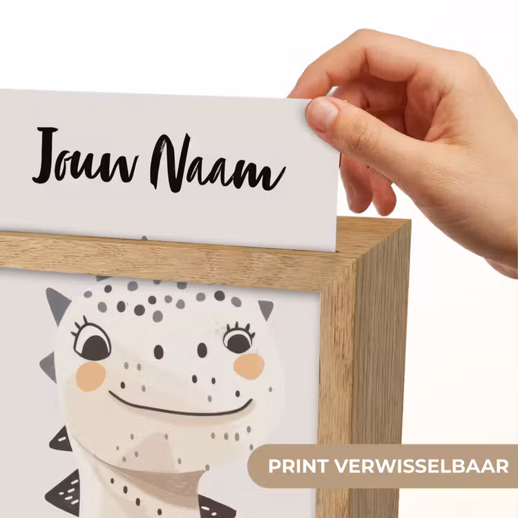 Dinosaurus - Pastel kleuren Light Box met kabel (Kinderlampje) klein -USP_websiteprintNL