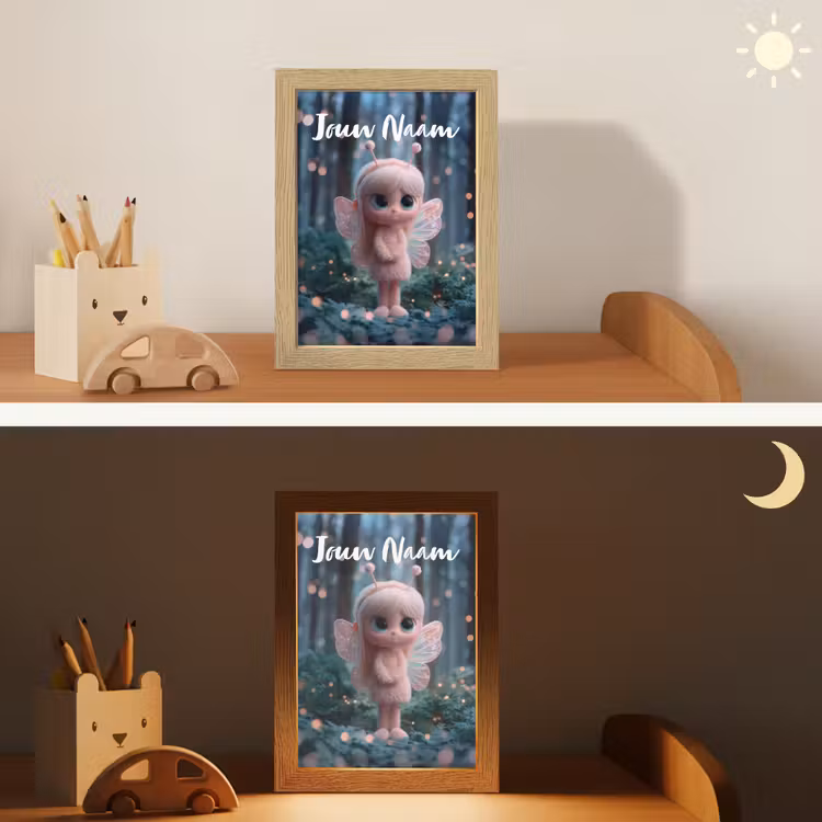 Fairy - Bos - Glitters Light Box met kabel (Kinderlampje) klein -sfeer3_kind