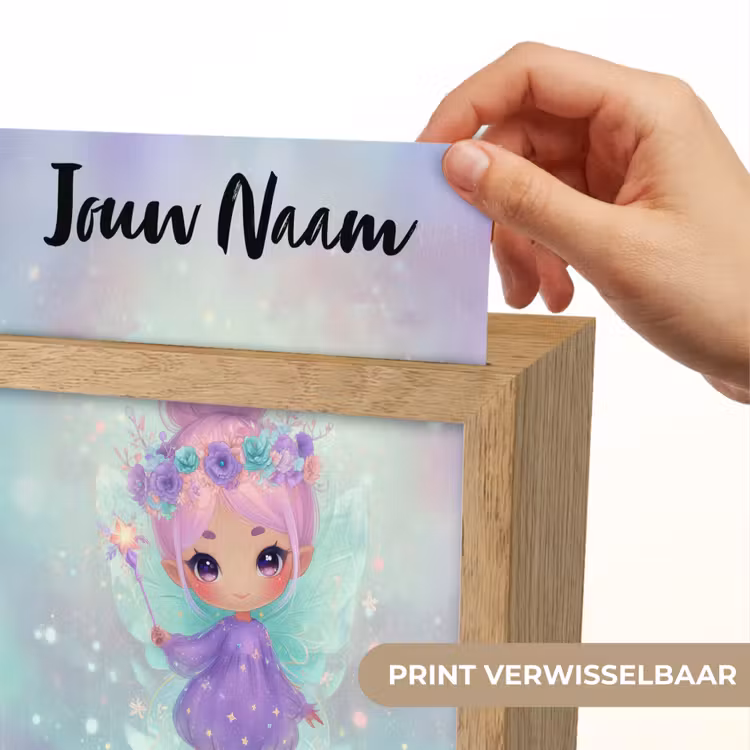 Fee - Paars - Glinsters Light Box met kabel (Kinderlampje) klein -USP_websiteprintNL