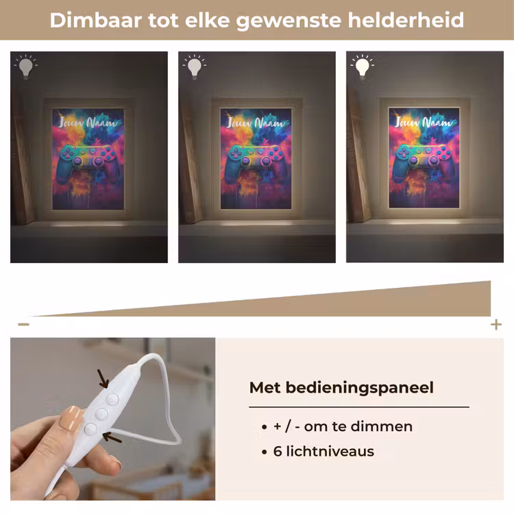 Game - Controller - Kleurrijk - Explosie Light Box met kabel (Kinderlampje) klein -USP_dimbaarNL