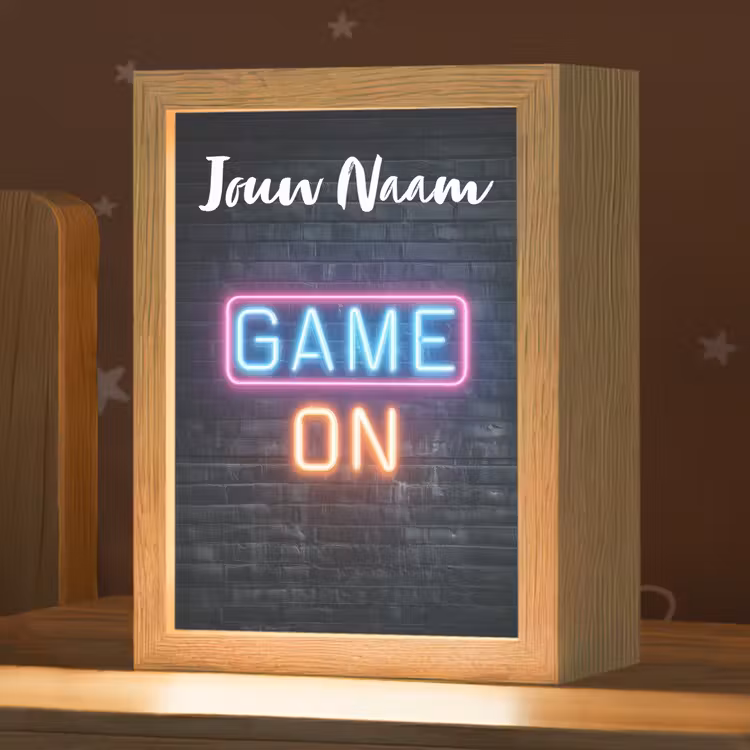 Game - Neon - Muur Light Box met kabel (Kinderlampje) klein -zzz_3d_website