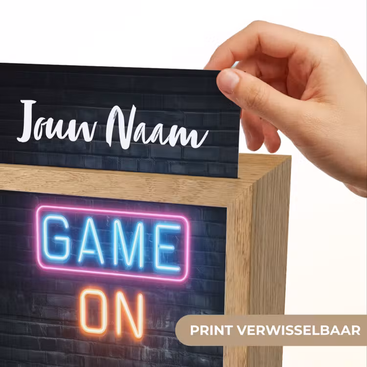 Game - Neon - Muur Light Box met kabel (Kinderlampje) klein -USP_websiteprintNL