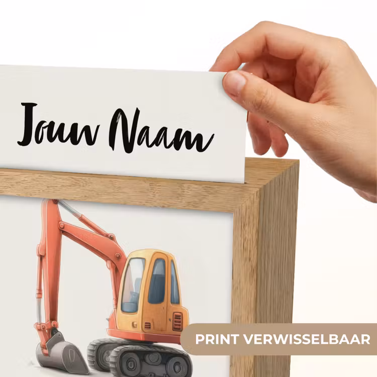Graafmachine - Getekend - Oranje Light Box met kabel (Kinderlampje) klein -USP_websiteprintNL