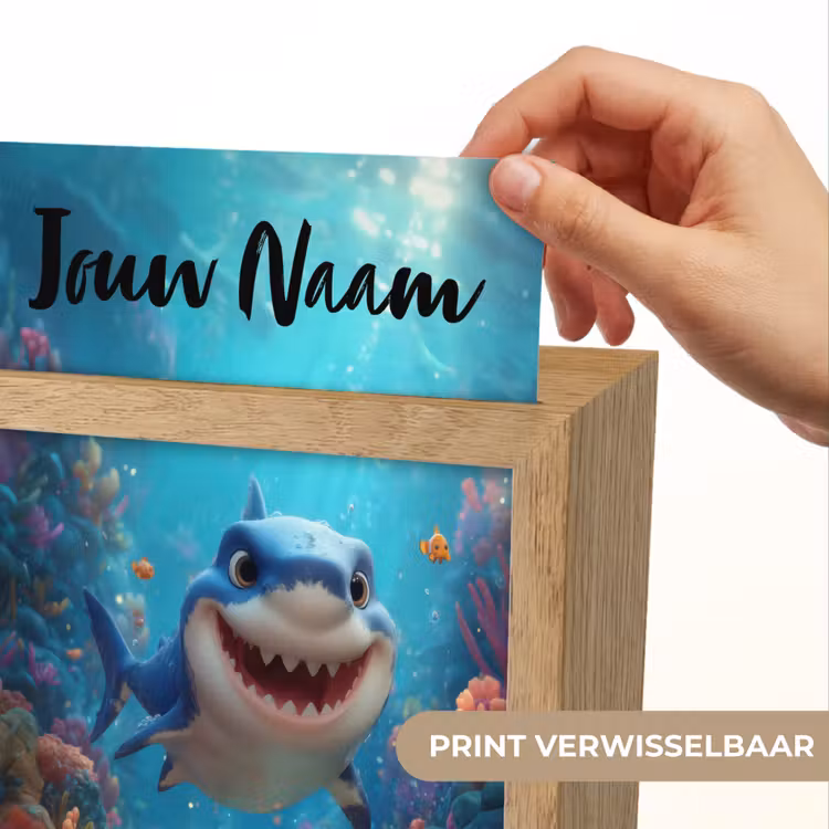 Haai - Onderwaterwereld - Oceaan Light Box met kabel (Kinderlampje) klein -USP_websiteprintNL