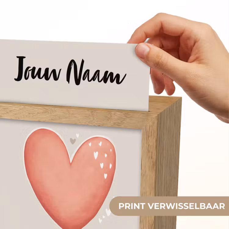 Hart - Rood - Minimalistisch Light Box met kabel (Kinderlampje) klein -USP_websiteprintNL