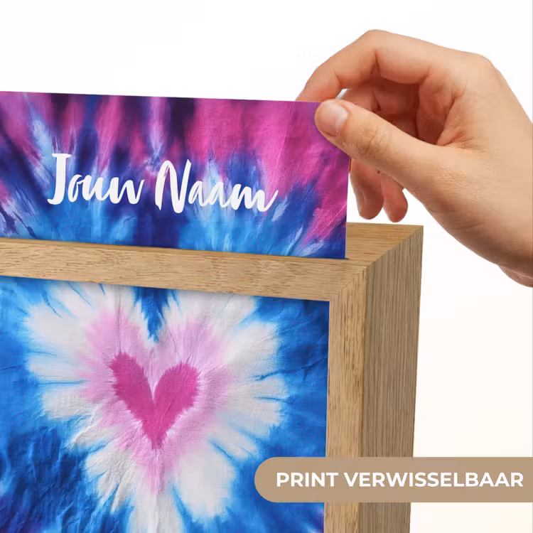 Hartje - Blauw - Tie Dye Light Box met kabel (Kinderlampje) klein -USP_websiteprintNL