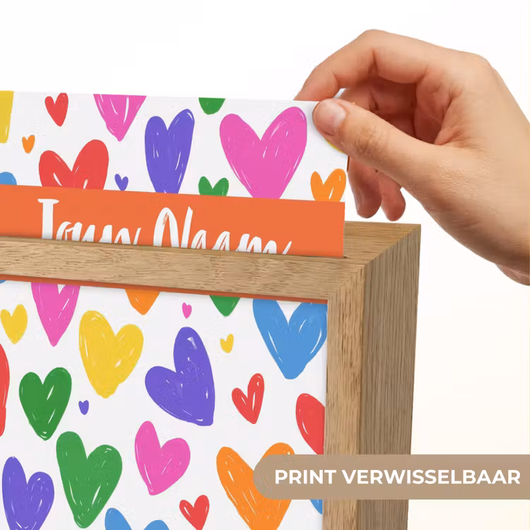 Hartjes - Patroon - Kleurrijk Light Box met kabel (Kinderlampje) klein -USP_websiteprintNL