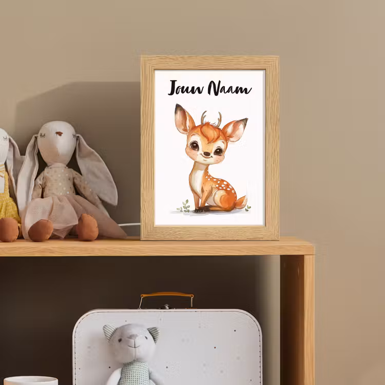 Hert - Baby - Dieren Light Box met kabel (Kinderlampje) klein -sfeer2_kind
