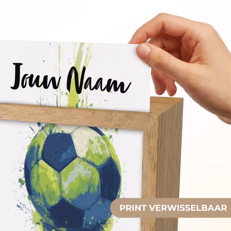 Illustratie - Abstract - Voetbal - Verfspatten Light Box met kabel (Kinderlampje) klein -USP_websiteprintNL