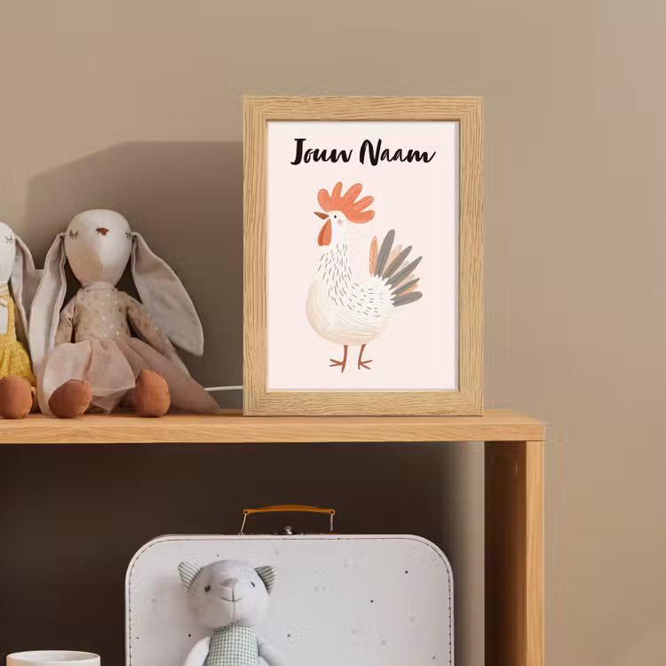 Kip - Boerderij - Dieren Light Box met kabel (Kinderlampje) klein -sfeer2_kind