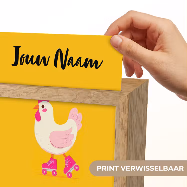 Kip - Rolschaatsen - Geel Light Box met kabel (Kinderlampje) klein -USP_websiteprintNL