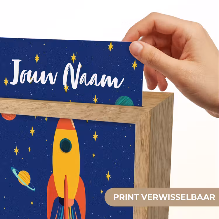Kleurrijk - Raket - Ruimte Light Box met kabel (Kinderlampje) klein -USP_websiteprintNL
