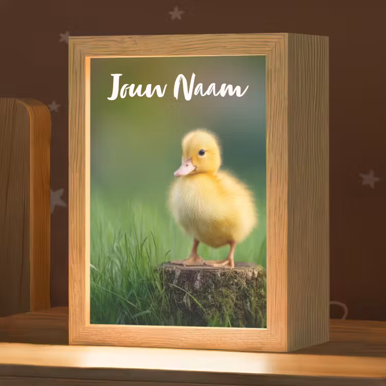 Kuiken - Eend - Geel - Gras Light Box met kabel (Kinderlampje) klein -zzz_3d_website