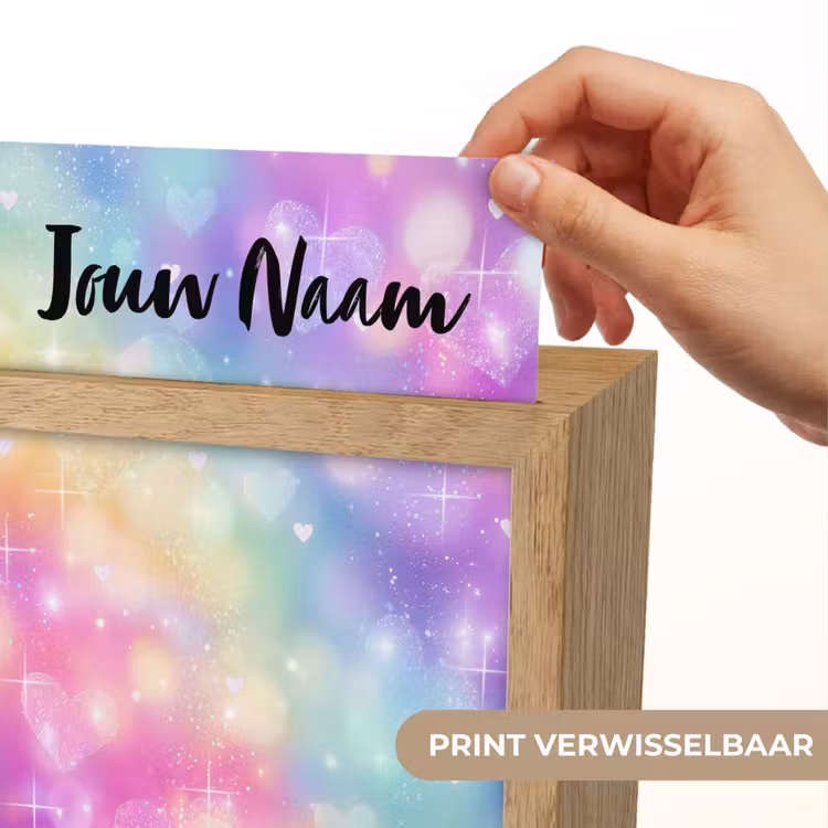 Licht - Regenboog - Hartjes Light Box met kabel (Kinderlampje) klein -USP_websiteprintNL
