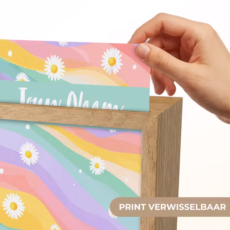 Madeliefjes - Kleurrijk - Pastel Light Box met kabel (Kinderlampje) klein -USP_websiteprintNL