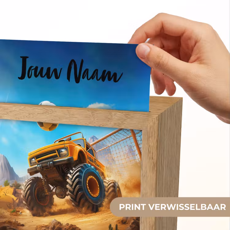 Monstertruck - Voetbal - Woestijn Light Box met kabel (Kinderlampje) klein -USP_websiteprintNL
