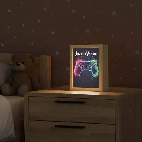 Neon - Controller - Verfspatten - Game Light Box met kabel (Kinderlampje) klein -sfeer1_kind
