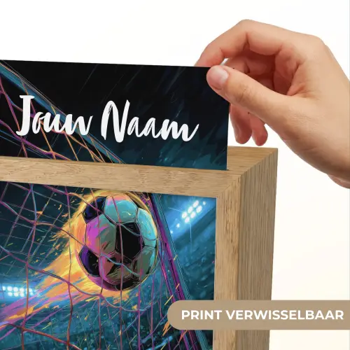Neon - Net - Voetbal - Kleurrijk Light Box met kabel (Kinderlampje) klein -USP_websiteprintNL