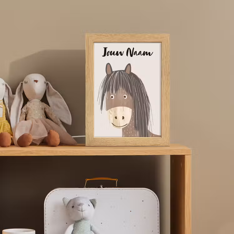 Paard - Dier - Pastel kleuren - Paarden Light Box met kabel (Kinderlampje) klein -sfeer2_kind