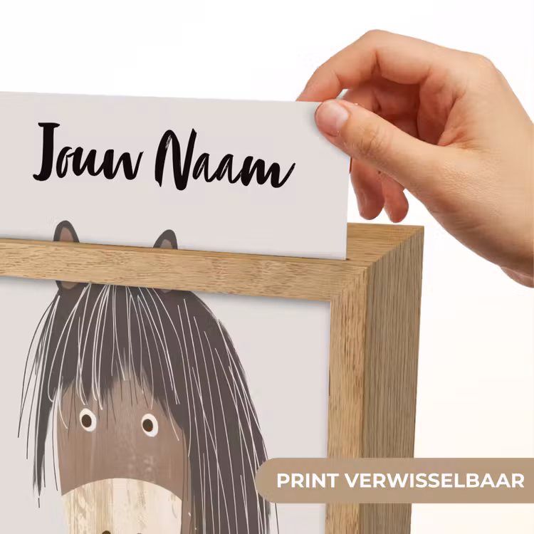 Paard - Dier - Pastel kleuren - Paarden Light Box met kabel (Kinderlampje) klein -USP_websiteprintNL