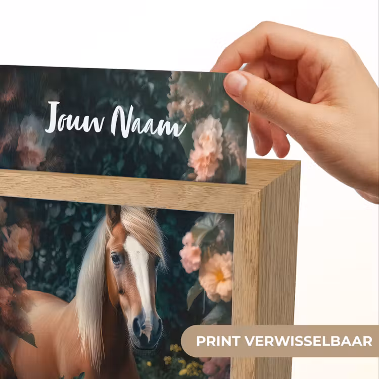 Paard - Natuur - Bloemen - Bos - Dieren Light Box met kabel (Kinderlampje) klein -USP_websiteprintNL