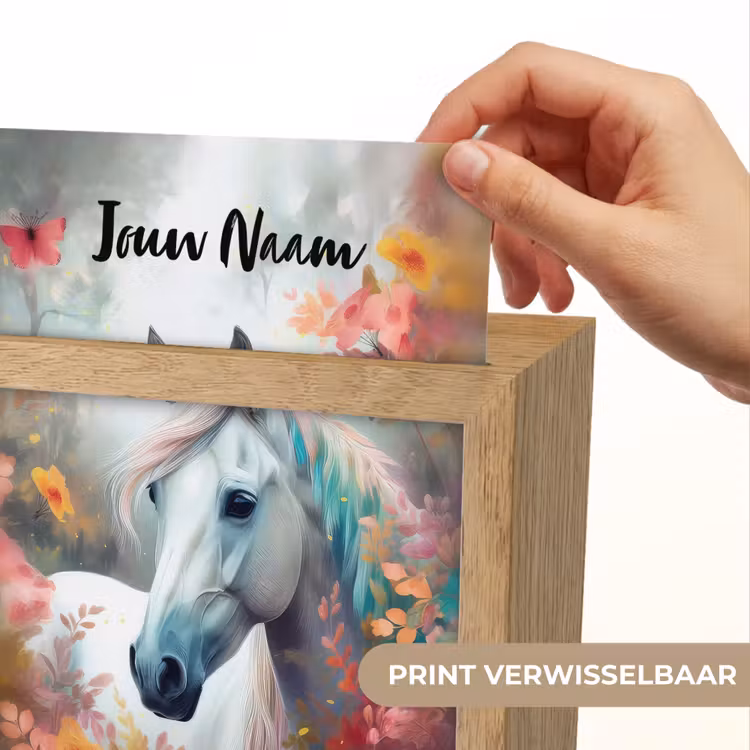 Paard - Natuur - Bloemen - Dieren - Bos Light Box met kabel (Kinderlampje) klein -USP_websiteprintNL