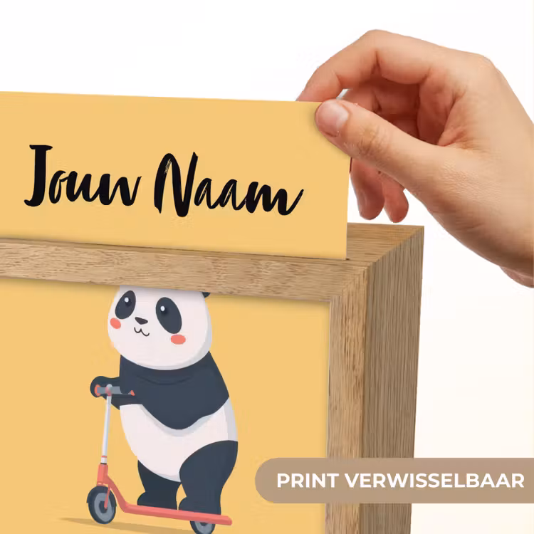 Panda - Step - Geel Light Box met kabel (Kinderlampje) klein -USP_websiteprintNL
