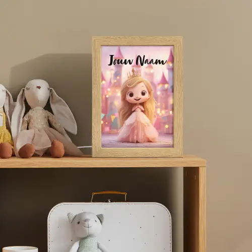 Prinses - Roze - Kasteel Light Box met kabel (Kinderlampje) klein -sfeer2_kind