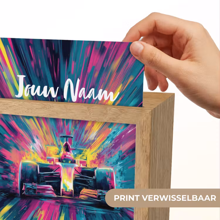 Raceauto - Abstract - Strepen - Blauw Light Box met kabel (Kinderlampje) klein -USP_websiteprintNL