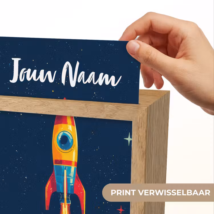Raket - Rookwolken - Ruimte Light Box met kabel (Kinderlampje) klein -USP_websiteprintNL