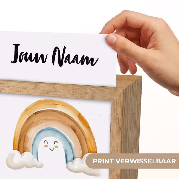 Regenboog - Pastel kleuren Light Box met kabel (Kinderlampje) klein -USP_websiteprintNL