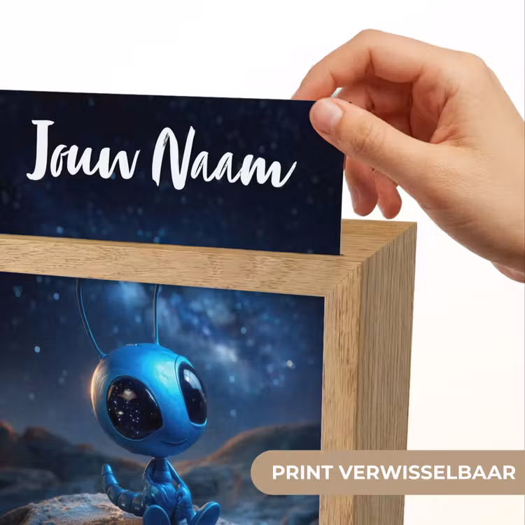 Ruimtewezen - Blauw - Galaxy Light Box met kabel (Kinderlampje) klein -USP_websiteprintNL