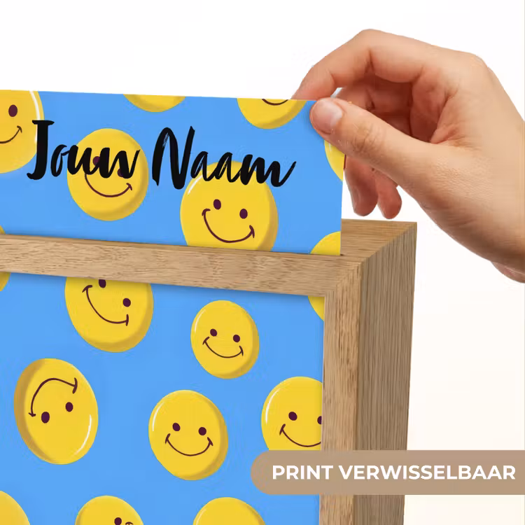 Smileys - Geel - Blauw Light Box met kabel (Kinderlampje) klein -USP_websiteprintNL