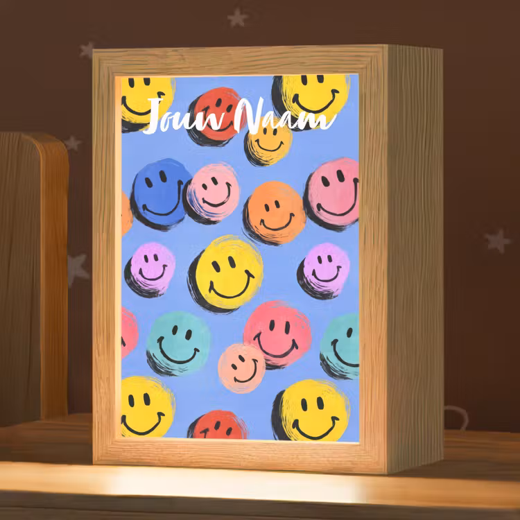 Smileys - Kleurrijk Light Box met kabel (Kinderlampje) klein -zzz_3d_website