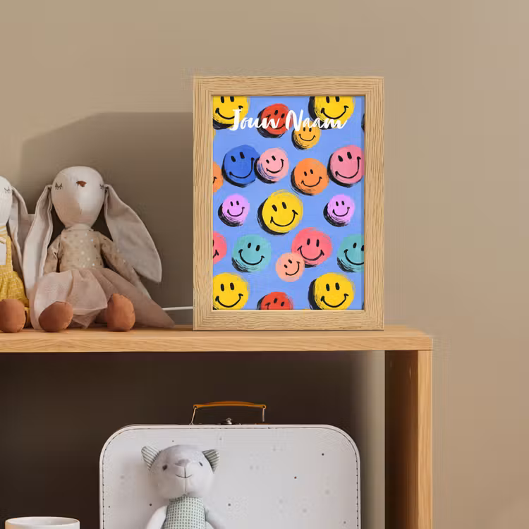 Smileys - Kleurrijk Light Box met kabel (Kinderlampje) klein -sfeer2_kind