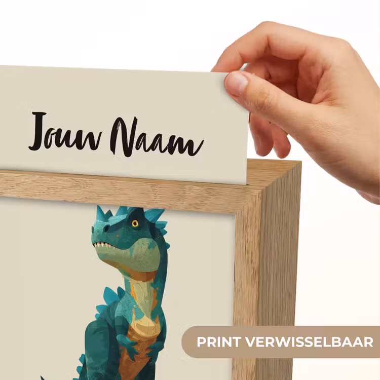 Stekels - Dino - Blauw - Gespierd Light Box met kabel (Kinderlampje) klein -USP_websiteprintNL