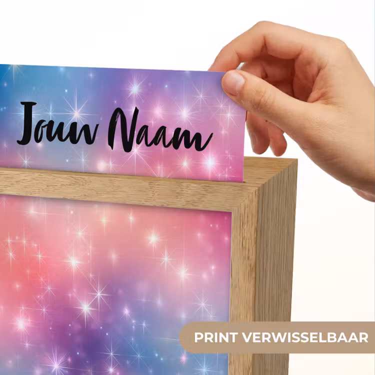 Sterren - Abstract - Kleuren Light Box met kabel (Kinderlampje) klein -USP_websiteprintNL