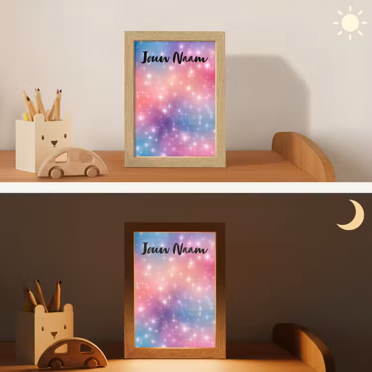 Sterren - Abstract - Kleuren Light Box met kabel (Kinderlampje) klein -sfeer3_kind