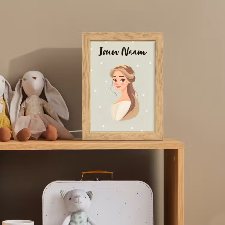 Stippen - Prinses - Kroon - Haar Light Box met kabel (Kinderlampje) klein -sfeer2_kind