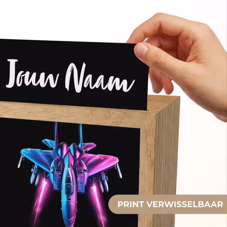 Straaljager - Blauw - Kleuren - Jongens - Zwart Light Box met kabel (Kinderlampje) klein -USP_websiteprintNL